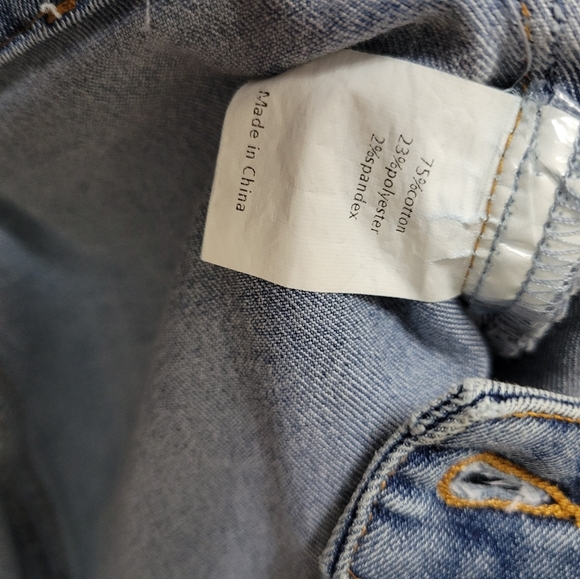 Allegra K Shortsleeve Cropped Jean Jacket - Picture 7 of 7